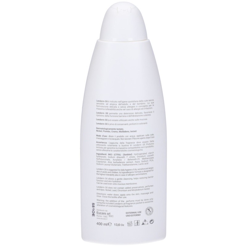 Foto esplicativa di Len Derm Oil Detergente Oleoso per Cute Secca e Sensibile 400ml Foto esplicativa di Len Derm Oil Detergente Oleoso per Cute Secca e Sensibile 400ml