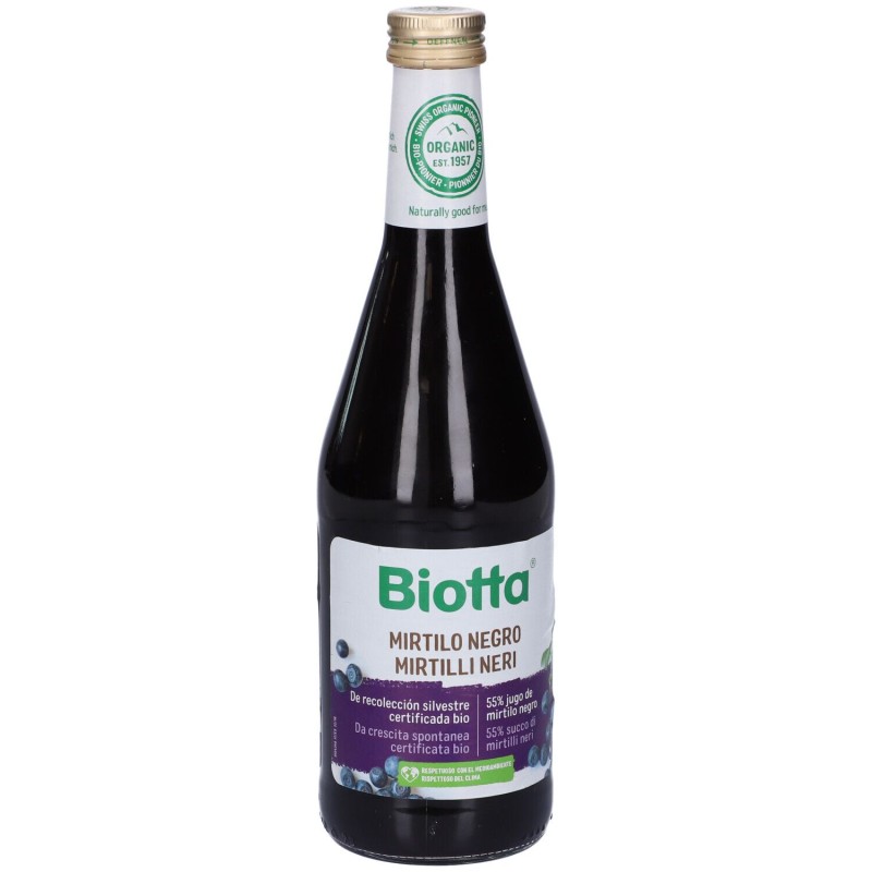 Packaging del prodotto Biotta Succo Di Mirtillo per Benessere Generale 500ml Packaging del prodotto Biotta Succo Di Mirtillo per Benessere Generale 500ml