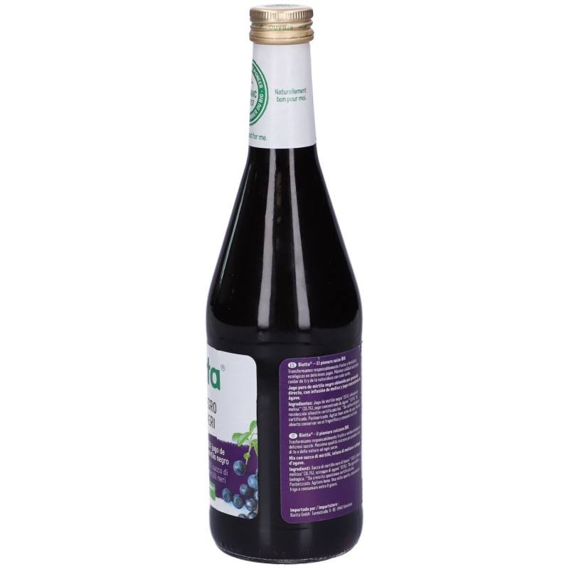 Scatola originale del prodotto Biotta Succo Di Mirtillo per Benessere Generale 500ml Scatola originale del prodotto Biotta Succo Di Mirtillo per Benessere Generale 500ml