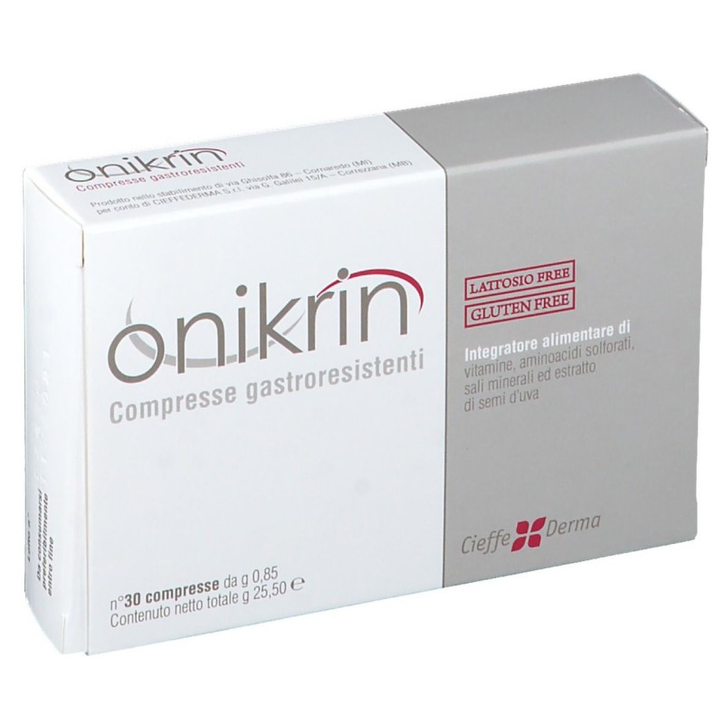 Vista del prodotto Onikrin Integratore per Capelli 30 Compresse