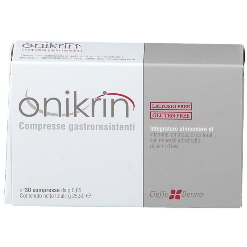 Aspetto del prodotto Onikrin Integratore per Capelli 30 Compresse