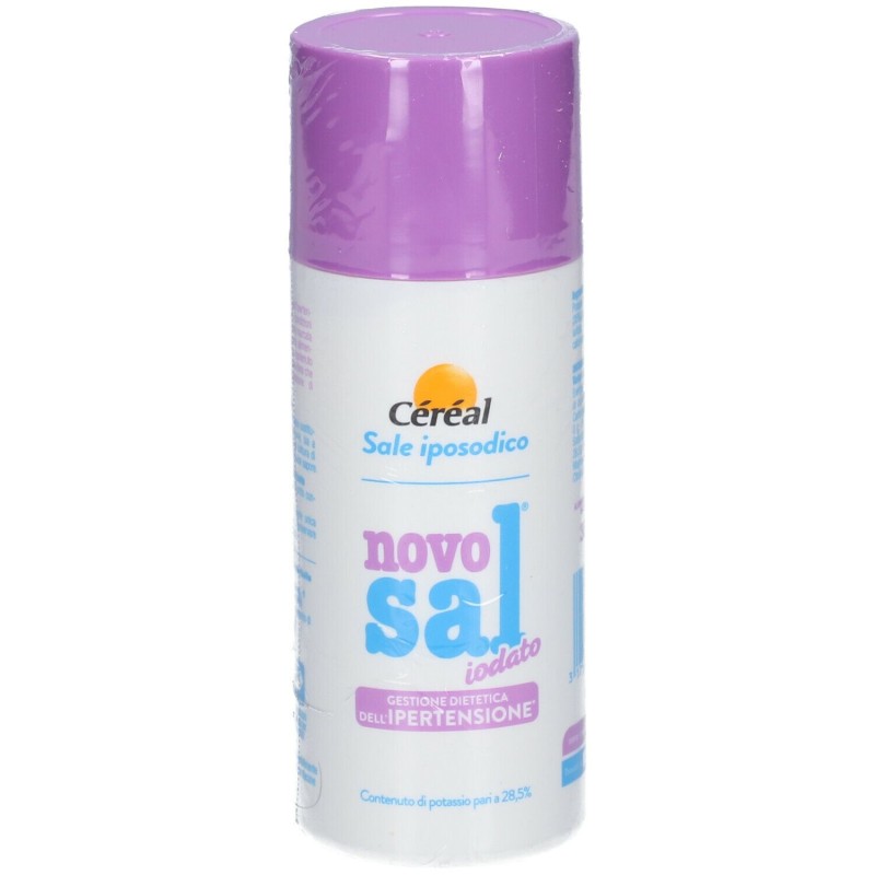 Immagine reale di Novosal Sale Iodato a Basso contenuto di Sodio 300 Gr Immagine reale di Novosal Sale Iodato a Basso contenuto di Sodio 300 Gr