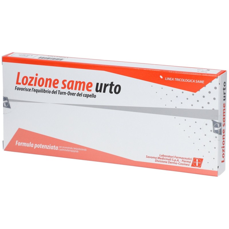 Scatola originale del prodotto Lozione Same Urto Trattamento Anti Caduta Capelli 12 Fiale
