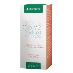 Dettaglio del packaging di Medifood Olio MCT per Metabolismo dei Grassi 240ml
