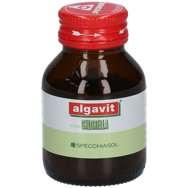 Packaging del prodotto Specchiasol Algavit Chlorella Integratore 120 Tavolette Packaging del prodotto Specchiasol Algavit Chlorella Integratore 120 Tavolette