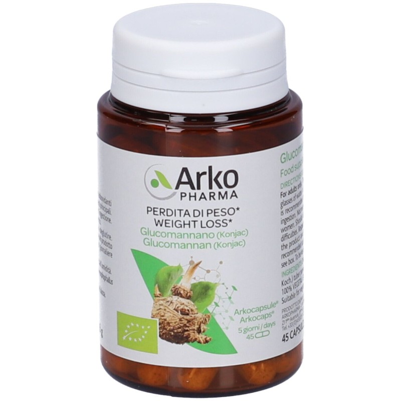 Confezione sigillata di Arkocapsule Glucomannano Integratore per Controllo della Fame 45 Capsule Confezione sigillata di Arkocapsule Glucomannano Integratore per Controllo della Fame 45 Capsule