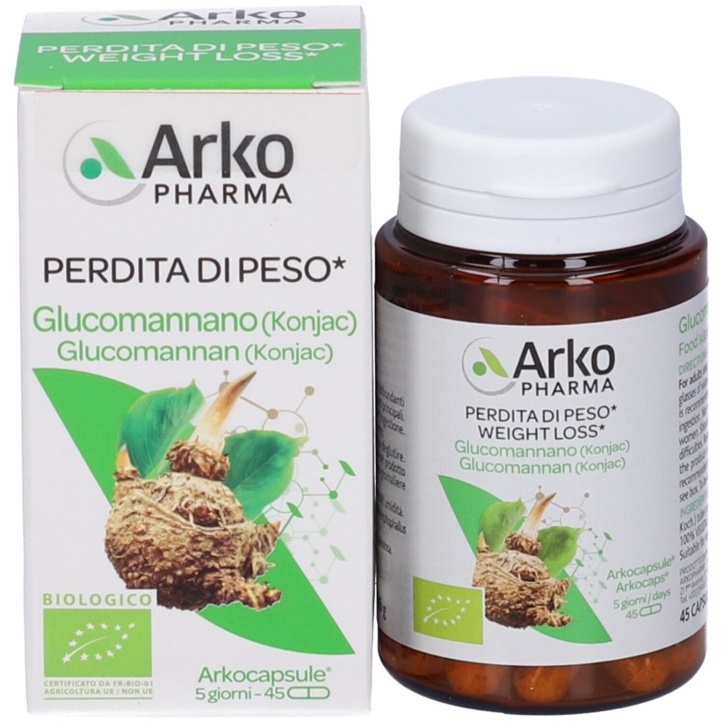 Visualizzazione chiara di Arkocapsule Glucomannano Integratore per Controllo della Fame 45 Capsule Visualizzazione chiara di Arkocapsule Glucomannano Integratore per Controllo della Fame 45 Capsule