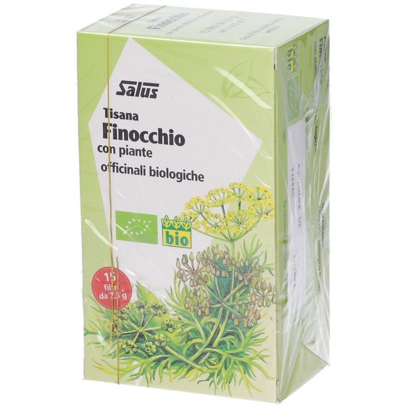 Foto esplicativa di Salus Finocchio Tisana Bio per Benessere Intestino 15 Filtri Foto esplicativa di Salus Finocchio Tisana Bio per Benessere Intestino 15 Filtri