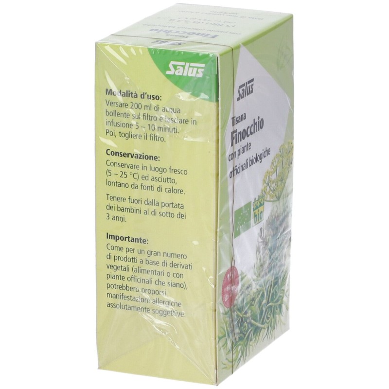 Packaging del prodotto Salus Finocchio Tisana Bio per Benessere Intestino 15 Filtri Packaging del prodotto Salus Finocchio Tisana Bio per Benessere Intestino 15 Filtri