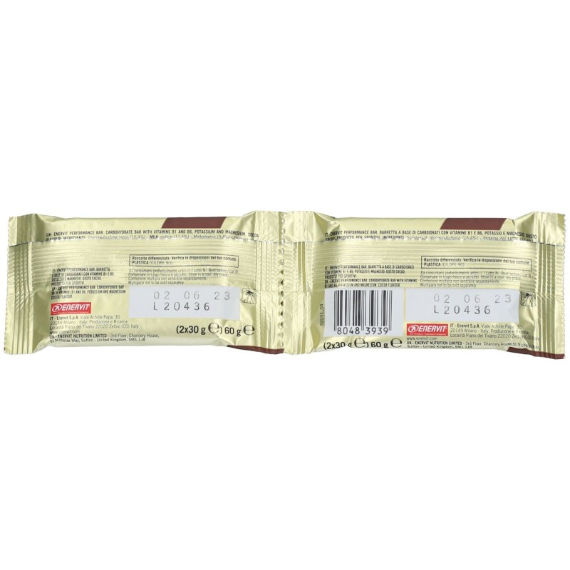 Pack ufficiale del prodotto Enervit Power Sport Duble Cacao Barretta Energetica 40 Gr Pack ufficiale del prodotto Enervit Power Sport Duble Cacao Barretta Energetica 40 Gr