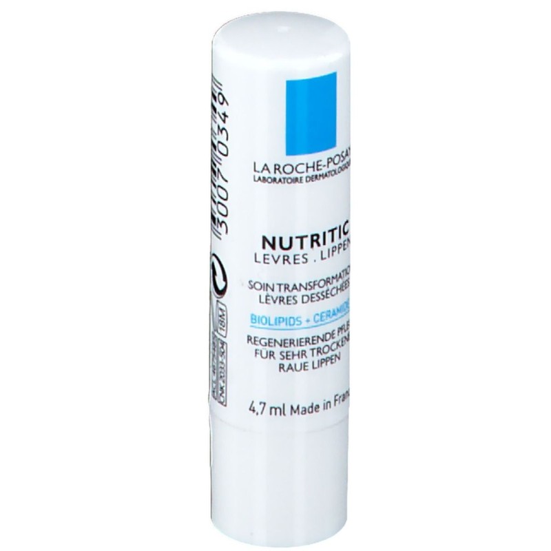 Dettaglio del packaging di La Roche Posay Nutritic Labbra Stick Trattamento Idratante 4.7ml