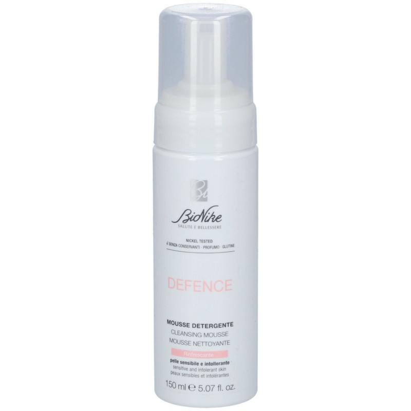 Foto esplicativa di Bionike Defence Acqua Mousse Detergente Pelle Sensibile 150 ml Foto esplicativa di Bionike Defence Acqua Mousse Detergente Pelle Sensibile 150 ml