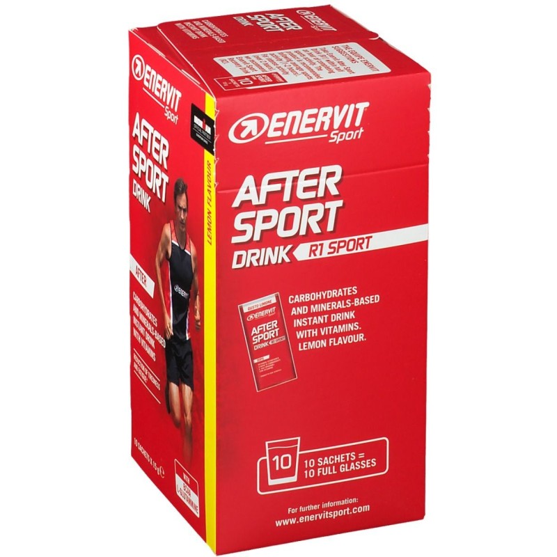 Packaging del prodotto Enervit R1 Sport Bevanda Energetica 10 Buste 15 Gr Packaging del prodotto Enervit R1 Sport Bevanda Energetica 10 Buste 15 Gr