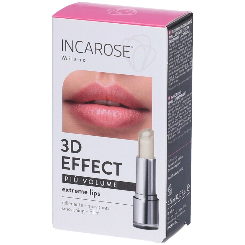 Packaging del prodotto Incarose Più Volume Extreme Lips Rossetto 1 Pezzo Packaging del prodotto Incarose Più Volume Extreme Lips Rossetto 1 Pezzo