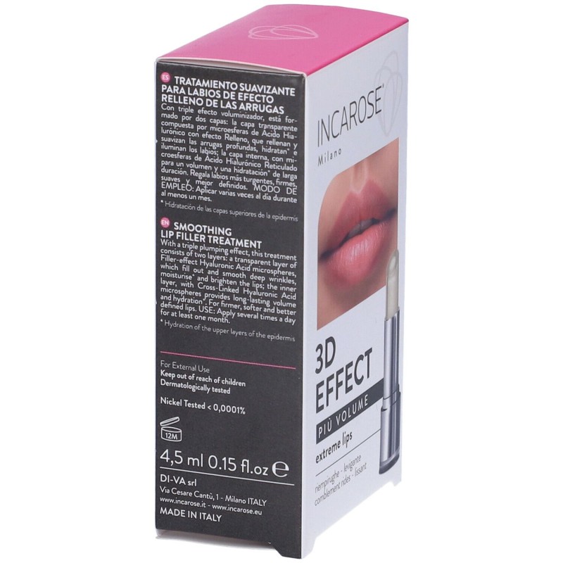 Packaging integro del prodotto Incarose Più Volume Extreme Lips Rossetto 1 Pezzo Packaging integro del prodotto Incarose Più Volume Extreme Lips Rossetto 1 Pezzo