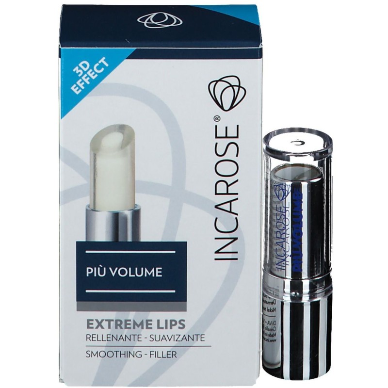 Foto illustrativa del packaging di Incarose Più Volume Extreme Lips Rossetto 1 Pezzo Foto illustrativa del packaging di Incarose Più Volume Extreme Lips Rossetto 1 Pezzo