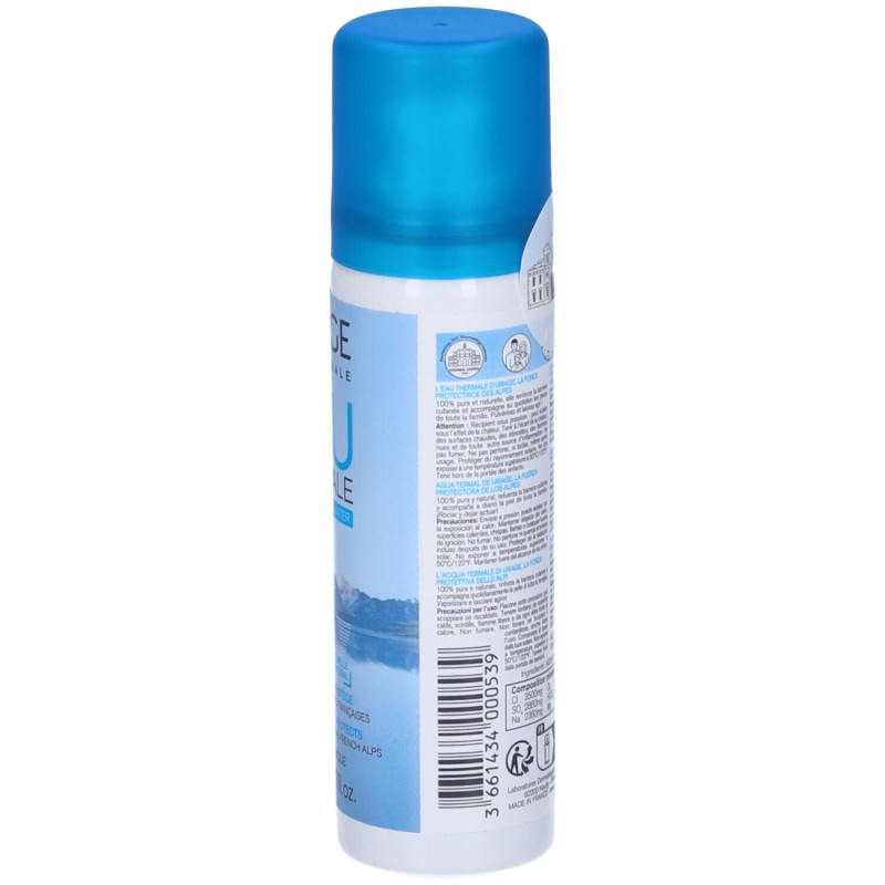 Dettaglio del packaging di Eau Thermale Uriage per Idratazione e Sollievo Spray da 50ml Dettaglio del packaging di Eau Thermale Uriage per Idratazione e Sollievo Spray da 50ml