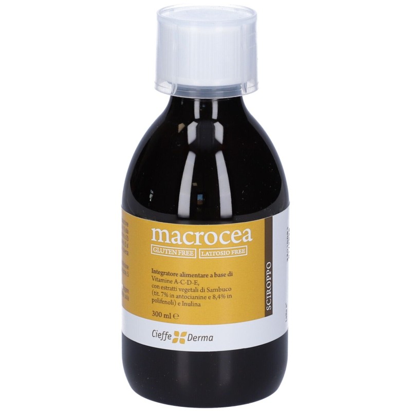 Packaging integro del prodotto Macrocea Sciroppo Integratore per Sistema Immunitario 300ml Packaging integro del prodotto Macrocea Sciroppo Integratore per Sistema Immunitario 300ml