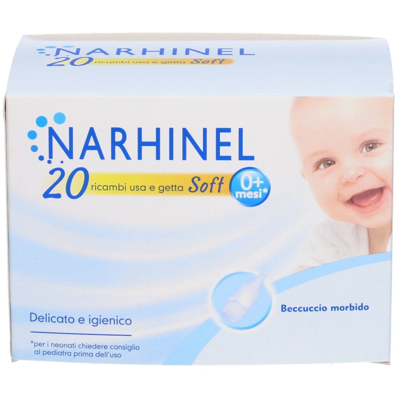 Dettaglio del packaging di Narhinel Ricambi Usa e Getta Soft 20 Ricambi Dettaglio del packaging di Narhinel Ricambi Usa e Getta Soft 20 Ricambi