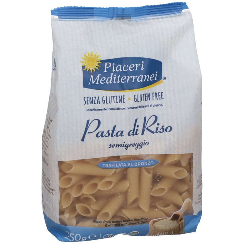 Foto esplicativa di Piaceri Mediterranei Pasta di Riso Penne Rigate Senza Glutine 250gr Foto esplicativa di Piaceri Mediterranei Pasta di Riso Penne Rigate Senza Glutine 250gr