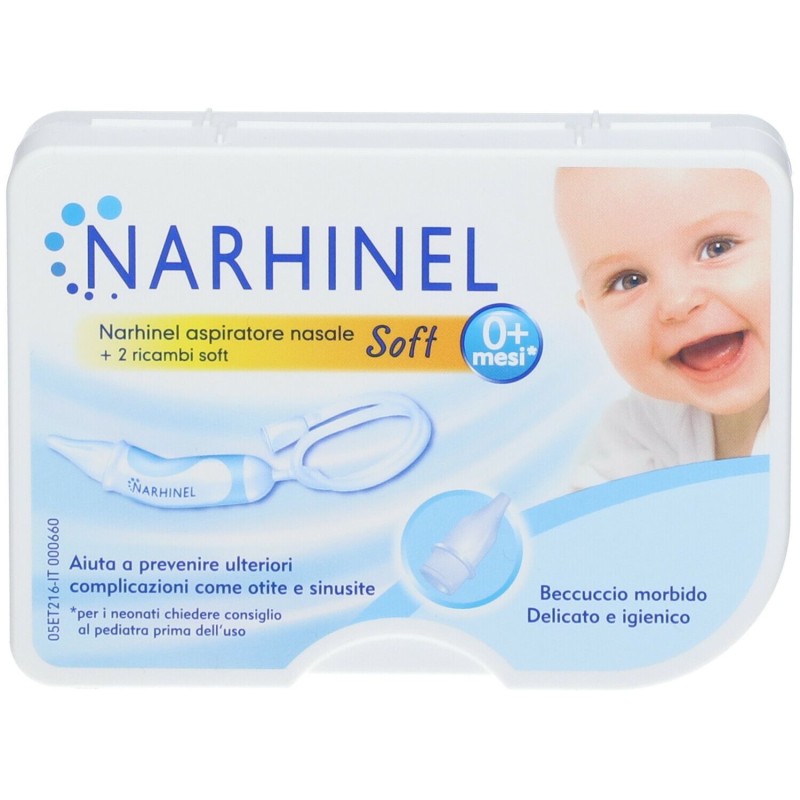 Immagine reale di Narhinel Aspiratore Nasale Soft Neonati e Bambini Immagine reale di Narhinel Aspiratore Nasale Soft Neonati e Bambini