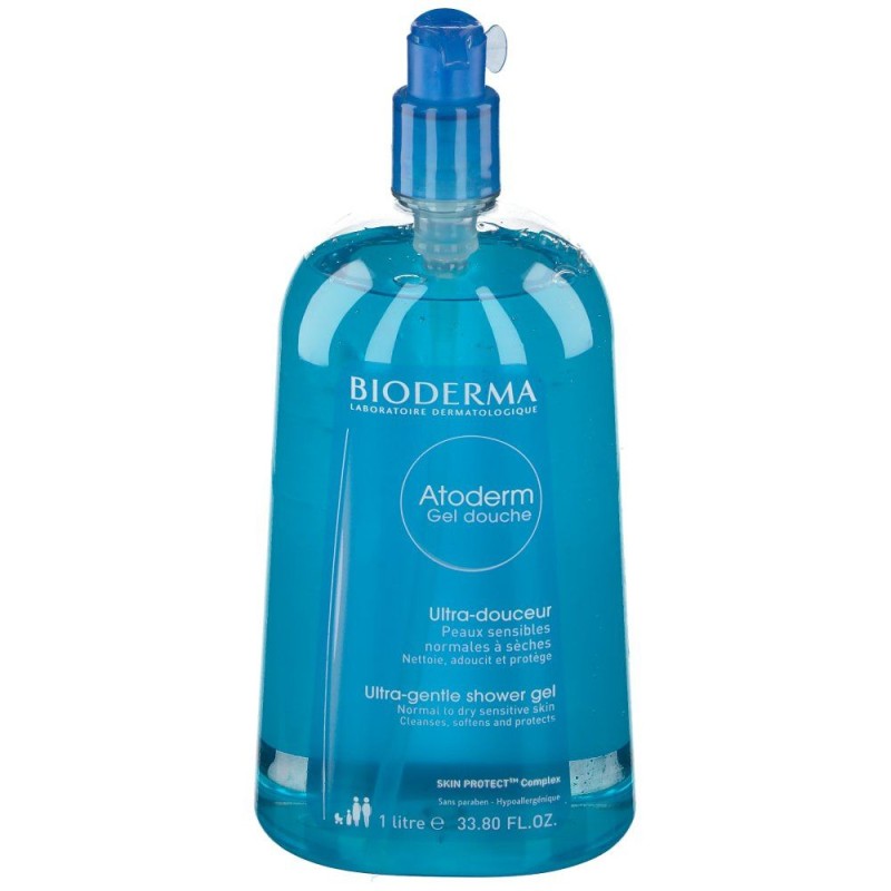 Dettaglio del packaging di Bioderma Atoderm Gel Douche Detergente Corpo 1 Litro Dettaglio del packaging di Bioderma Atoderm Gel Douche Detergente Corpo 1 Litro