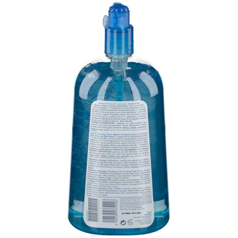 Vista del prodotto Bioderma Atoderm Gel Douche Detergente Corpo 1 Litro Vista del prodotto Bioderma Atoderm Gel Douche Detergente Corpo 1 Litro