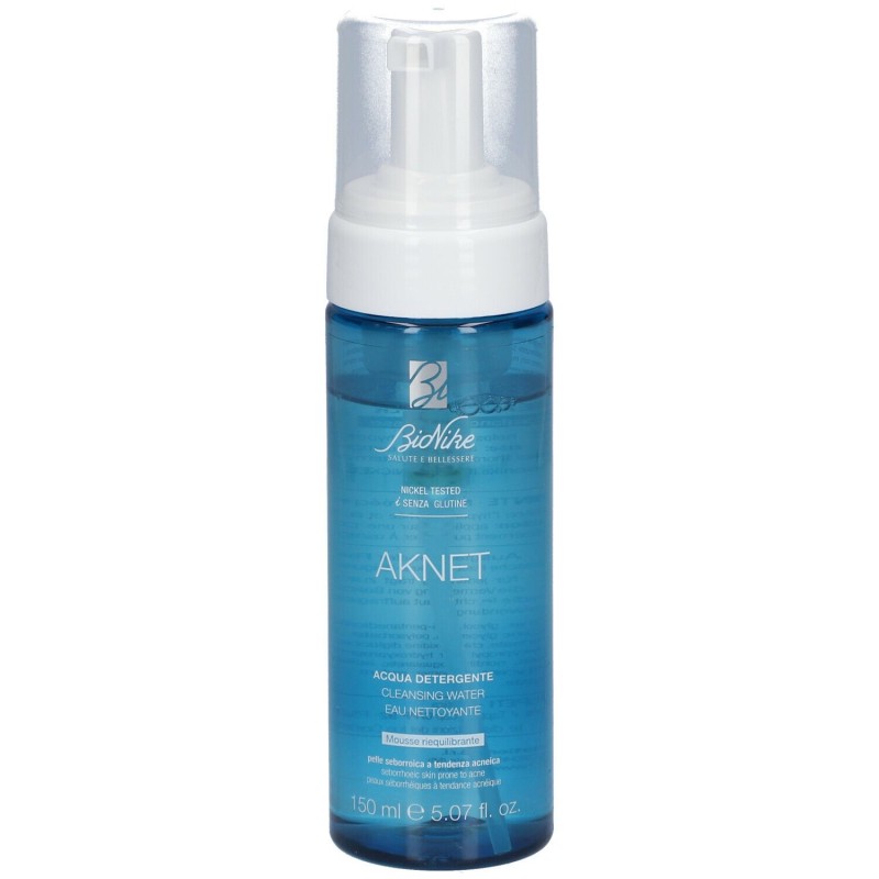 Pack ufficiale del prodotto Bionike Aknet Acqua Detergente Riequilibrante Pelli Seborroiche 150ml Pack ufficiale del prodotto Bionike Aknet Acqua Detergente Riequilibrante Pelli Seborroiche 150ml