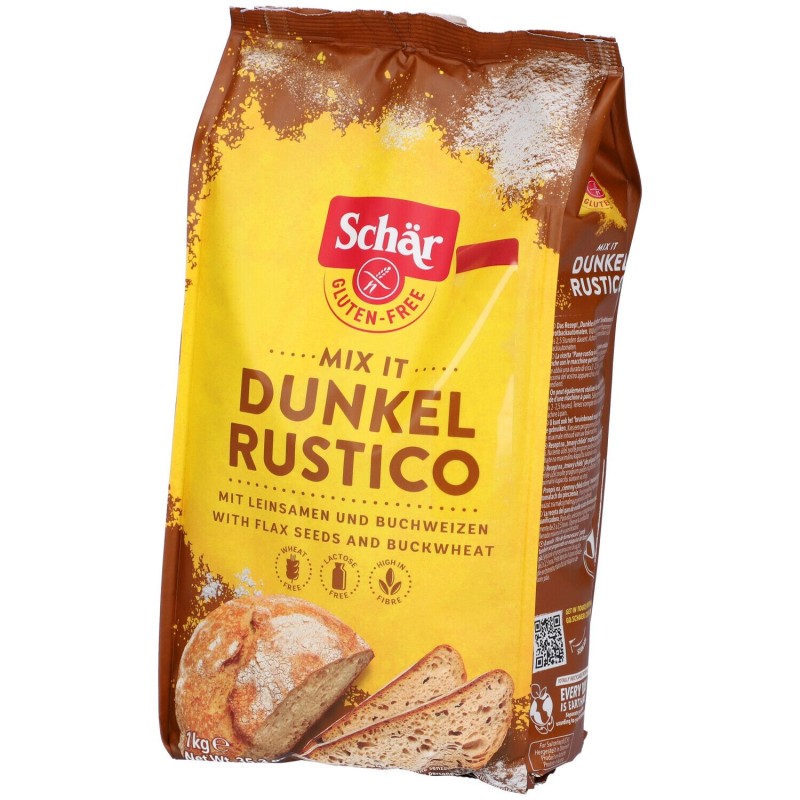 Scatola integra del prodotto Schar Mix Per Pane Rustico Senza Glutine 1kg Scatola integra del prodotto Schar Mix Per Pane Rustico Senza Glutine 1kg