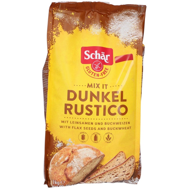 Scatola originale del prodotto Schar Mix Per Pane Rustico Senza Glutine 1kg Scatola originale del prodotto Schar Mix Per Pane Rustico Senza Glutine 1kg