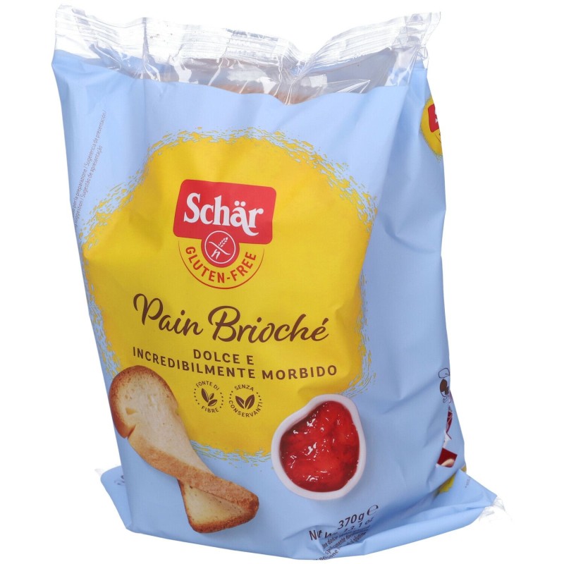 Confezione commerciale diSchar Pan Brioché Pane Dolce Senza Glutine 370g