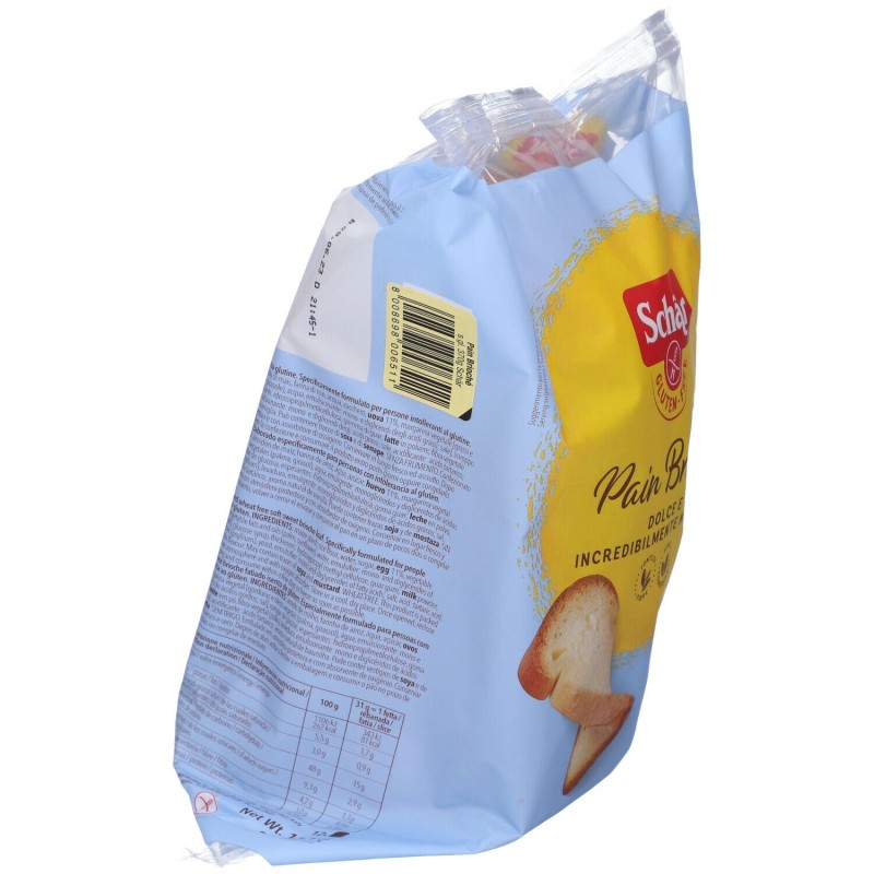 Foto illustrativa del packaging di Schar Pan Brioché Pane Dolce Senza Glutine 370g