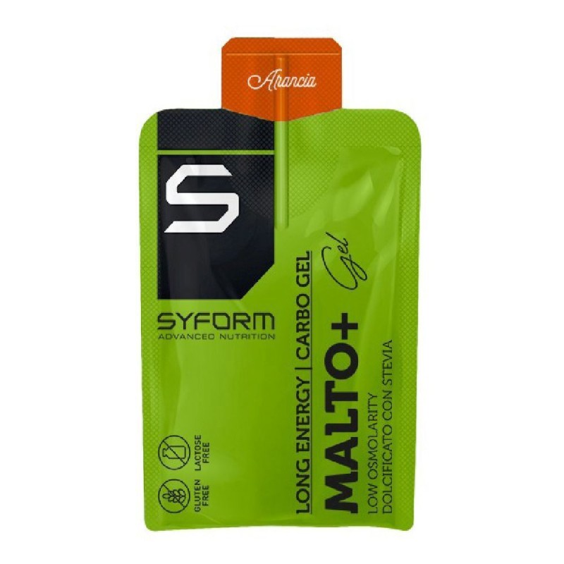 Pack ufficiale del prodotto Malto+ Gel Arancio per Energia 50ml