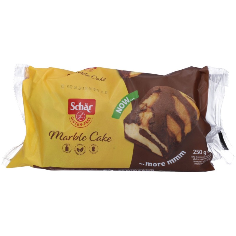 Scatola originale del prodotto Schar Marble Cake Torta Soffice Senza Glutine 250g Scatola originale del prodotto Schar Marble Cake Torta Soffice Senza Glutine 250g