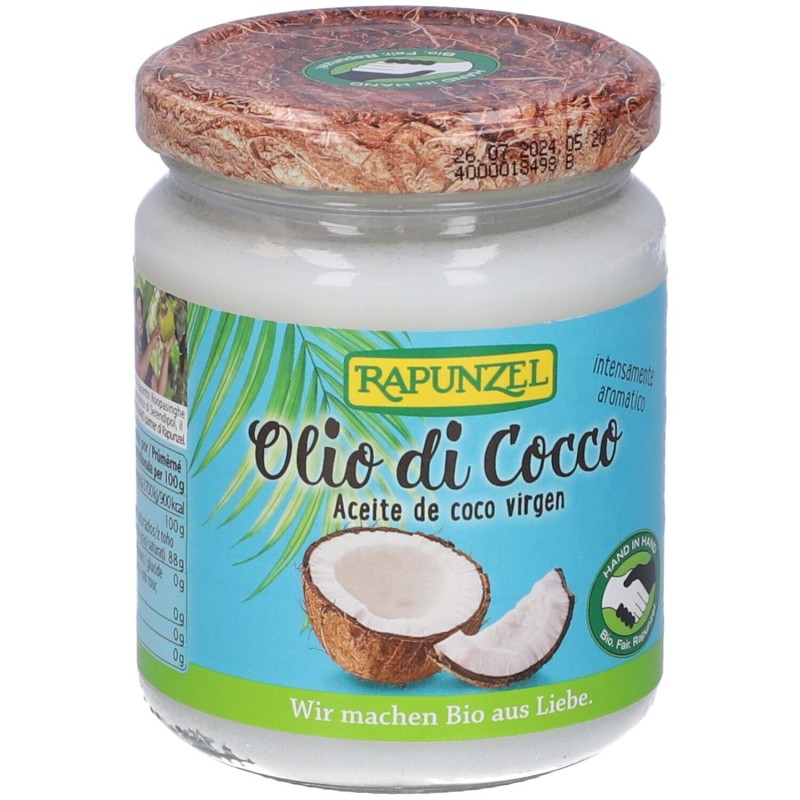 Pack ufficiale del prodotto Rapunzel Olio Di Cocco Integratore Ricostituente 200g Pack ufficiale del prodotto Rapunzel Olio Di Cocco Integratore Ricostituente 200g