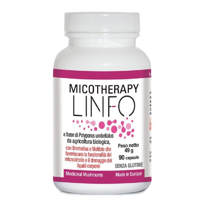 Scatola originale del prodotto AVD Micotherapy Linfo Integratore per Microcircolo 90 Capsule