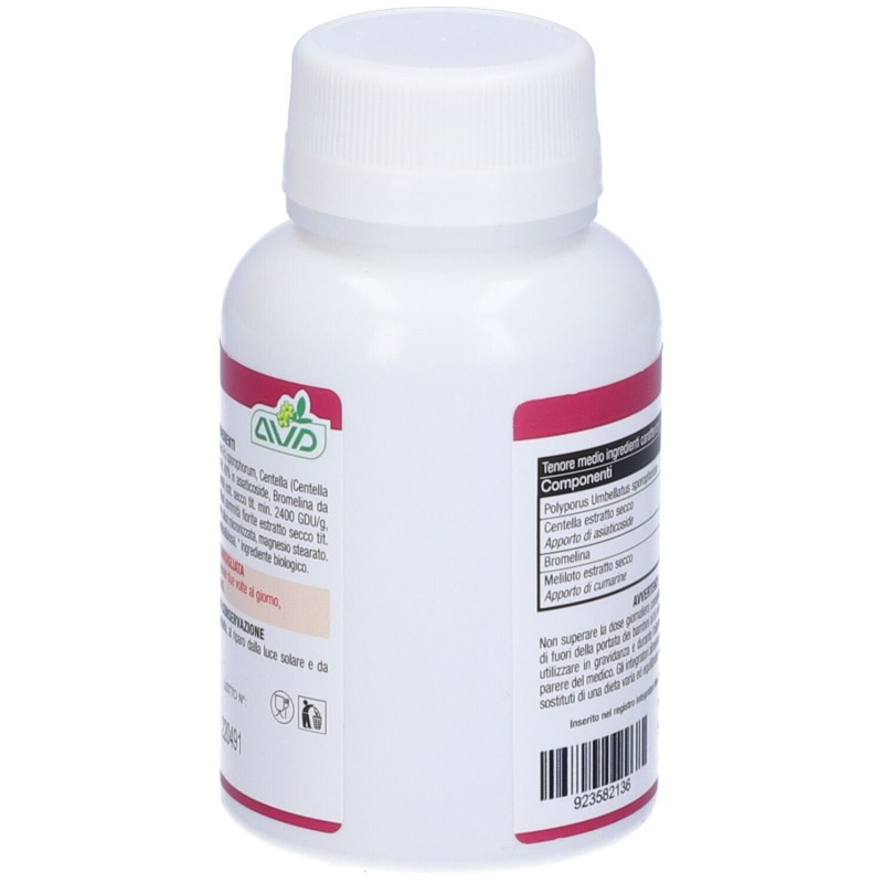 Confezione commerciale diAVD Micotherapy Linfo Integratore per Microcircolo 90 Capsule