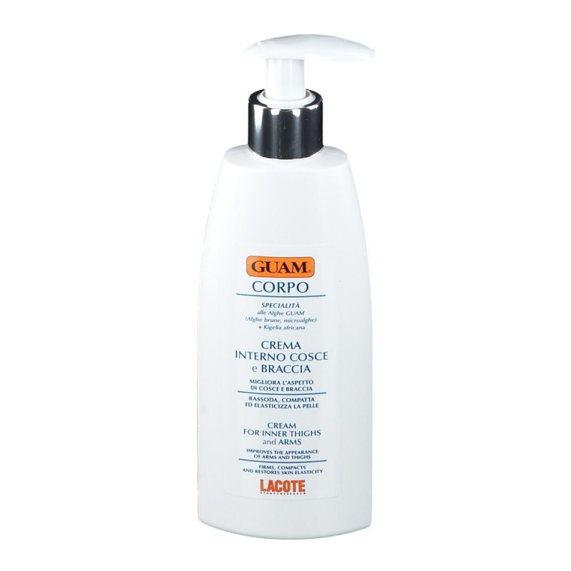 Scatola originale del prodotto Guam Corpo Crema Rassodante Interno Cosce e Braccia 200ml Scatola originale del prodotto Guam Corpo Crema Rassodante Interno Cosce e Braccia 200ml