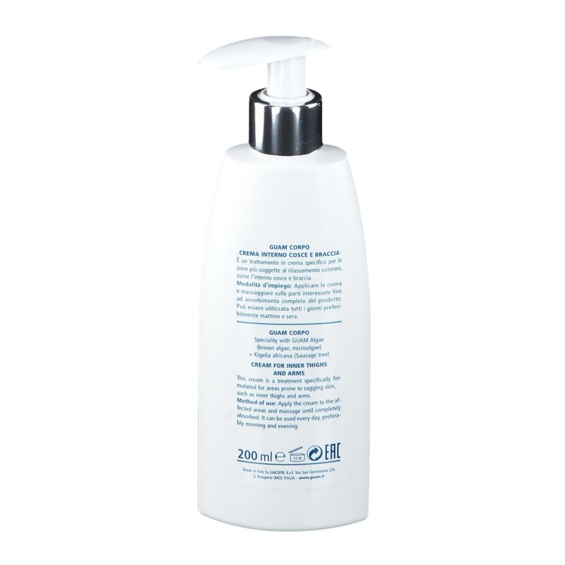 Packaging integro del prodotto Guam Corpo Crema Rassodante Interno Cosce e Braccia 200ml Packaging integro del prodotto Guam Corpo Crema Rassodante Interno Cosce e Braccia 200ml