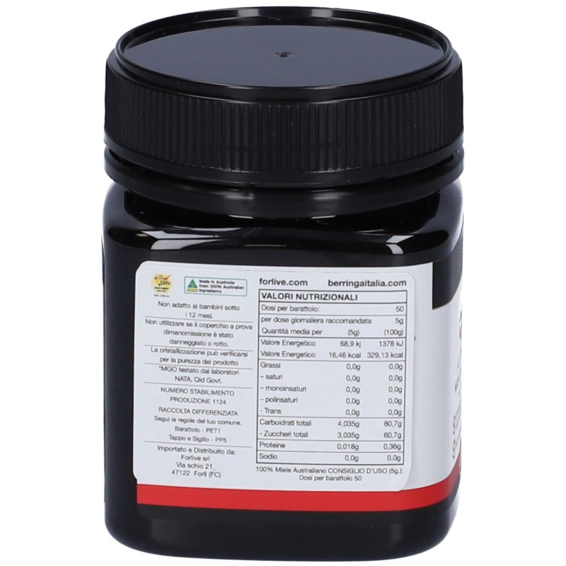 Confezione commerciale diSuper Miele di Manuka Mgo 400 250g