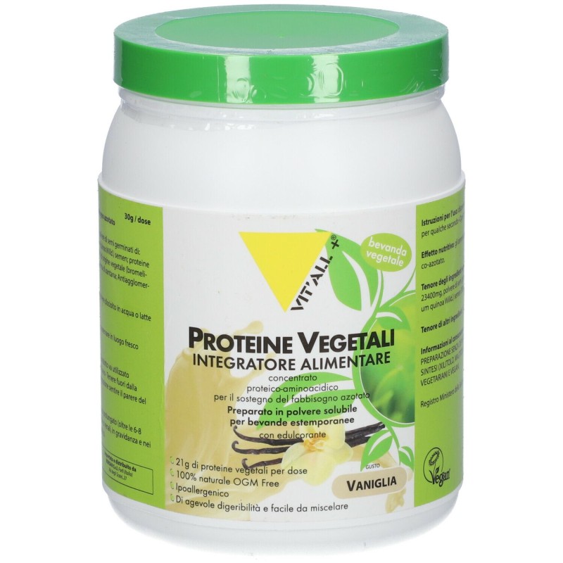 Pack ufficiale del prodotto Vital Plus Plantfusion Vaniglia Integratore Proteico 454 g