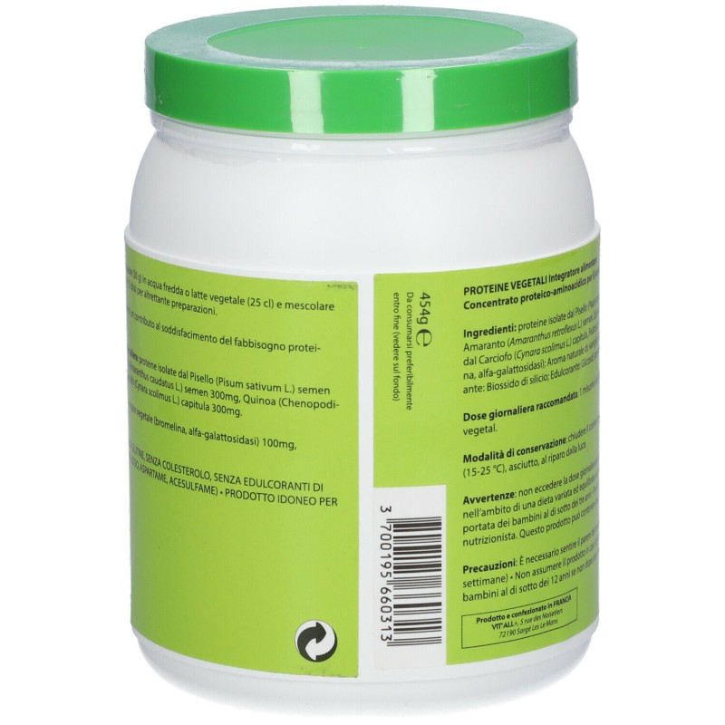 Scatola integra del prodotto Vital Plus Plantfusion Vaniglia Integratore Proteico 454 g