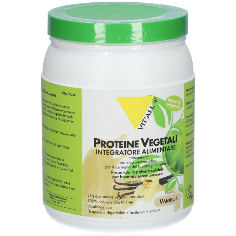 Foto esplicativa di Vital Plus Plantfusion Vaniglia Integratore Proteico 454 g