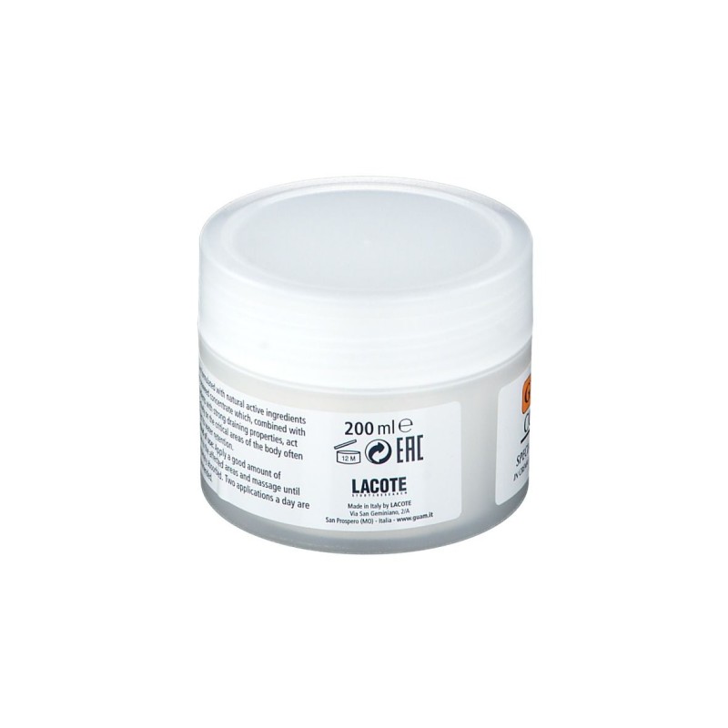 Pack ufficiale del prodotto Guam Crema Corpo Drenante Gambe Glutei 200ml