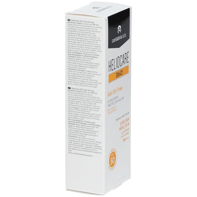 Packaging del prodotto Heliocare 360 Gel Oil Free Gel Solare SPF 50 50ml