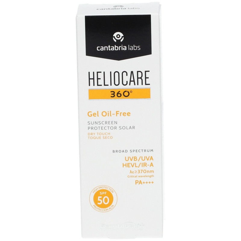 Packaging integro del prodotto Heliocare 360 Gel Oil Free Gel Solare SPF 50 50ml