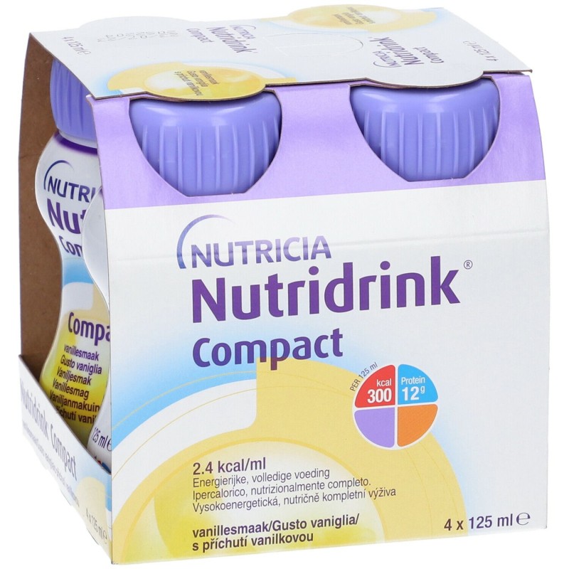 Visualizzazione chiara di Nutricia Nutridrink Compact Vaniglia Integratore Energetico 4X125ml Visualizzazione chiara di Nutricia Nutridrink Compact Vaniglia Integratore Energetico 4X125ml