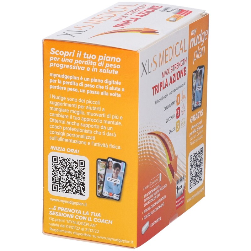 Packaging del prodotto XLS Medical Max Strength 120 Compresse