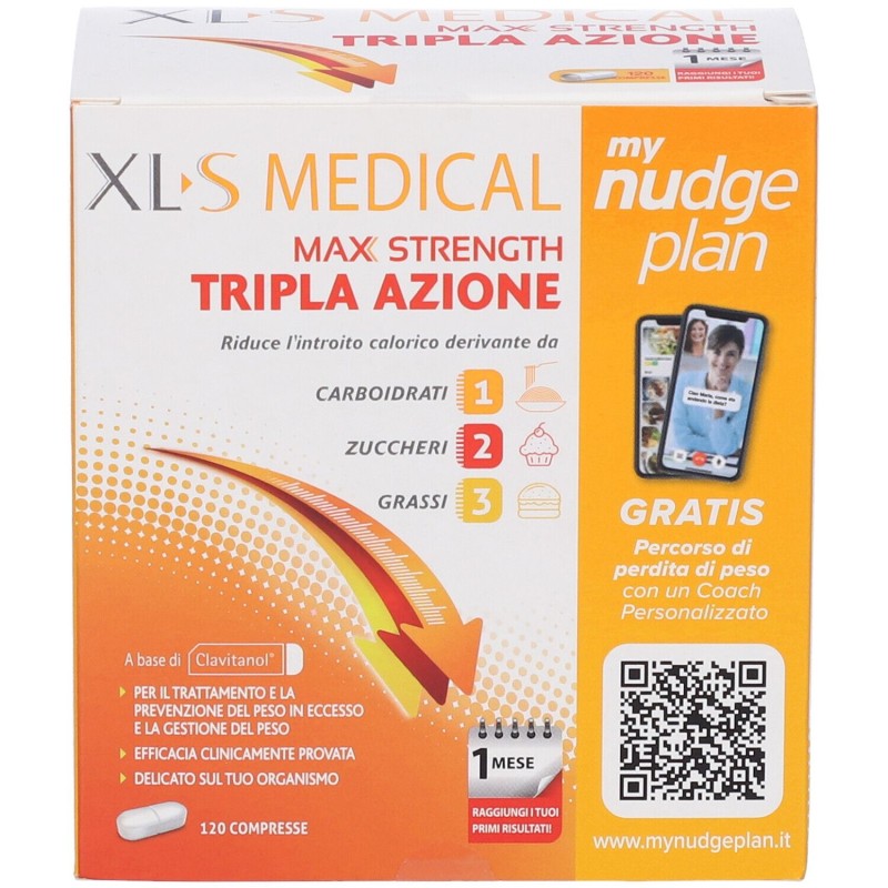 Packaging integro del prodotto XLS Medical Max Strength 120 Compresse