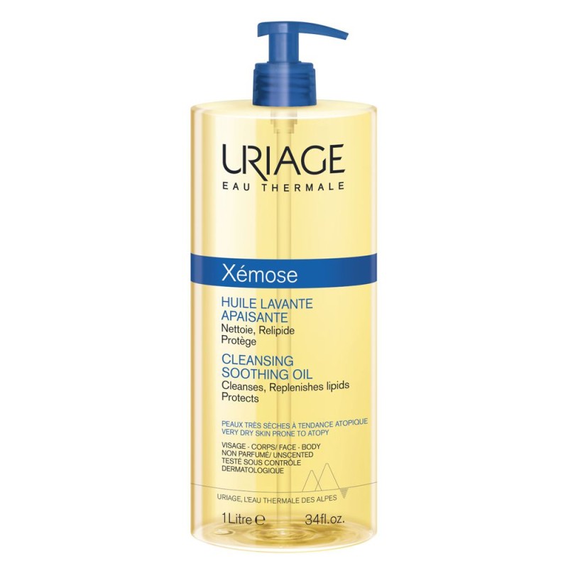 Foto esplicativa di Uriage Xémose Olio Lavante Lenitivo Doccia e Bagno Pelle Secca 1L